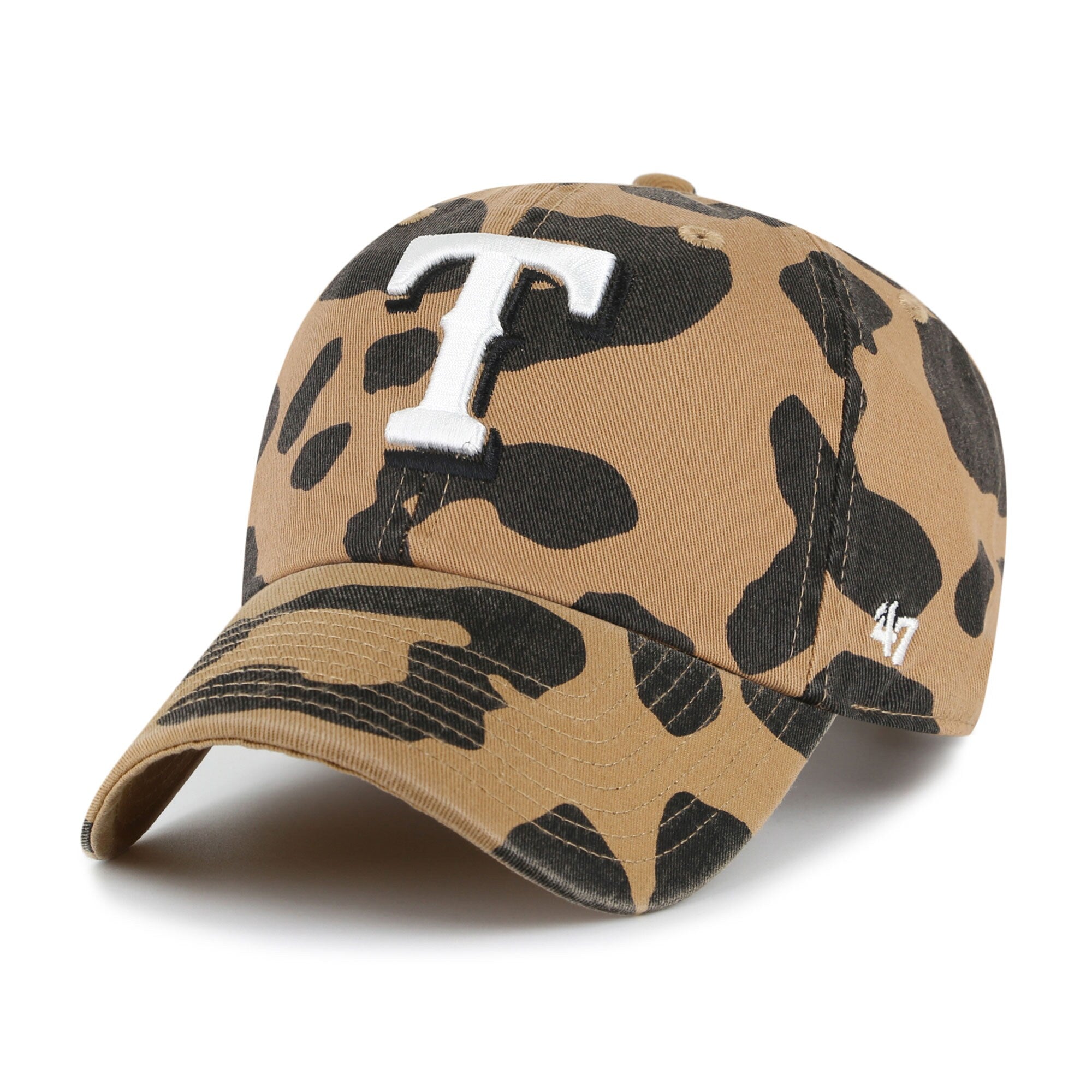Texas Rangers '47 Women's Rosette Clean Up Adjustable Hat - Brown
