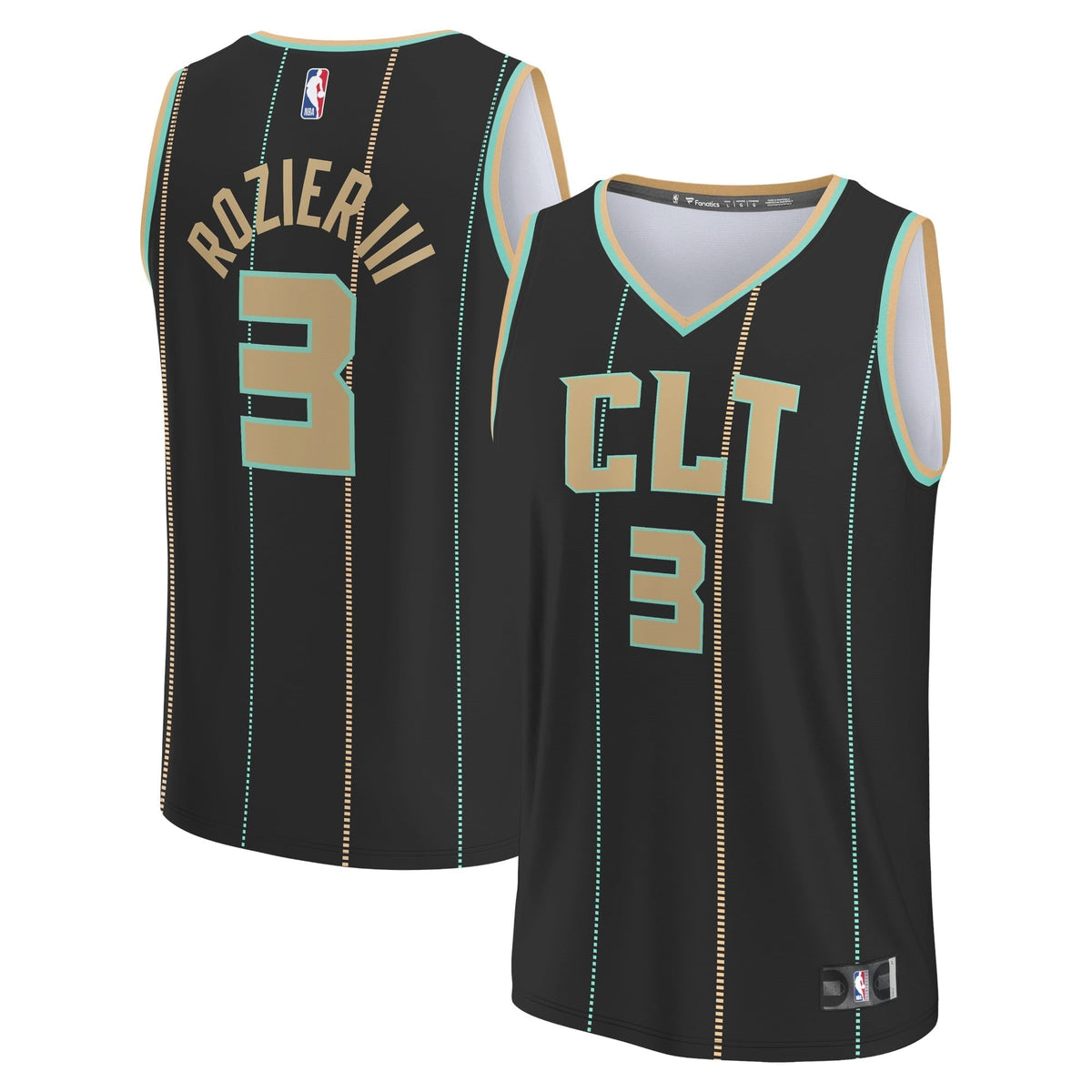Men's Fanatics Branded Terry Rozier Black Charlotte Hornets Fastbreak Jersey - City Edition