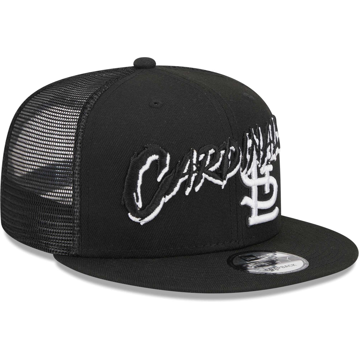 St. Louis Cardinals New Era Street Trucker 9FIFTY Snapback Hat - Black