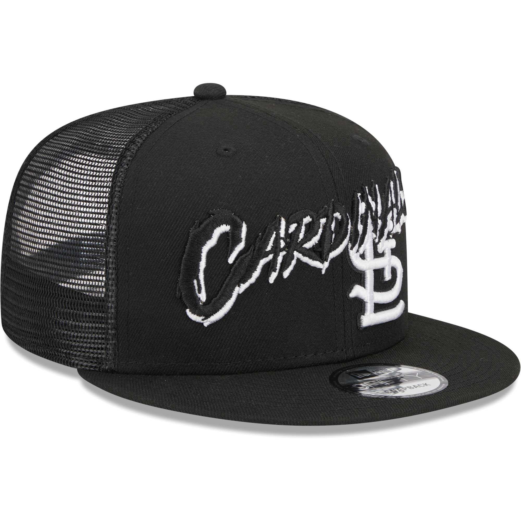 St. Louis Cardinals New Era Street Trucker 9FIFTY Snapback Hat - Black