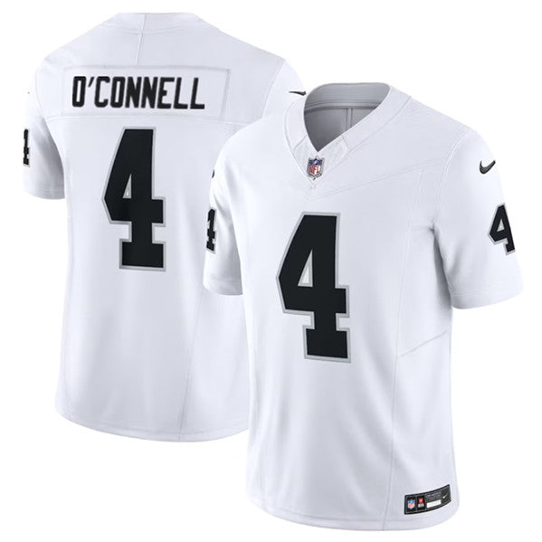 Men s Las Vegas Raiders  Aidan O Connell White 2023 F.U.S.E Vapor Untouchable Stitched Jerseys
