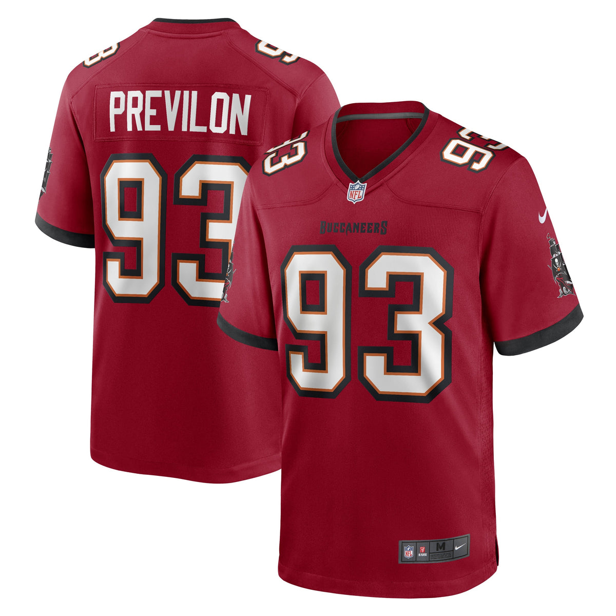 Willington Previlon Tampa Bay Buccaneers Nike Game Player Jersey   Red