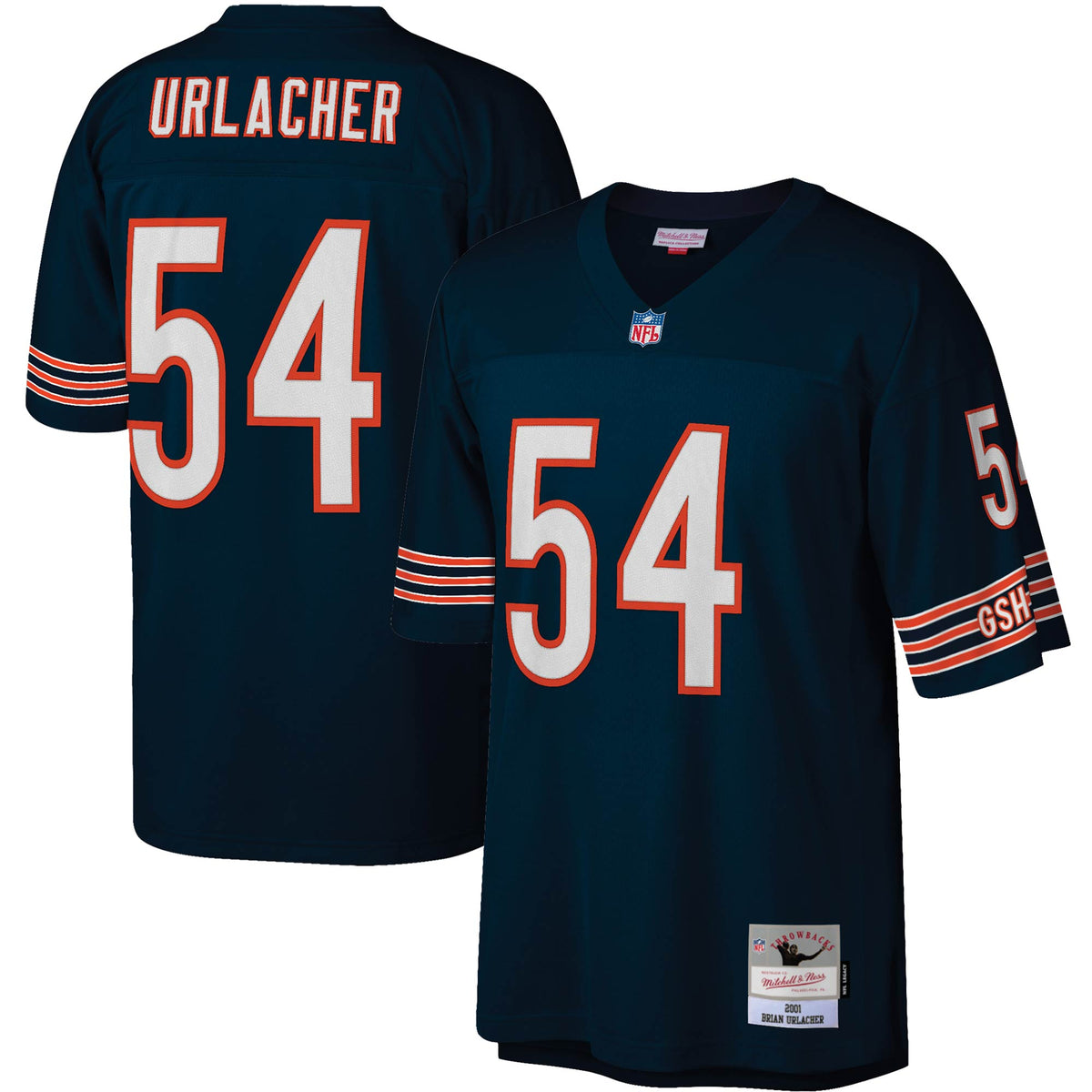 Brian Urlacher Chicago Bears Mitchell   Ness Legacy Replica Jersey   Navy