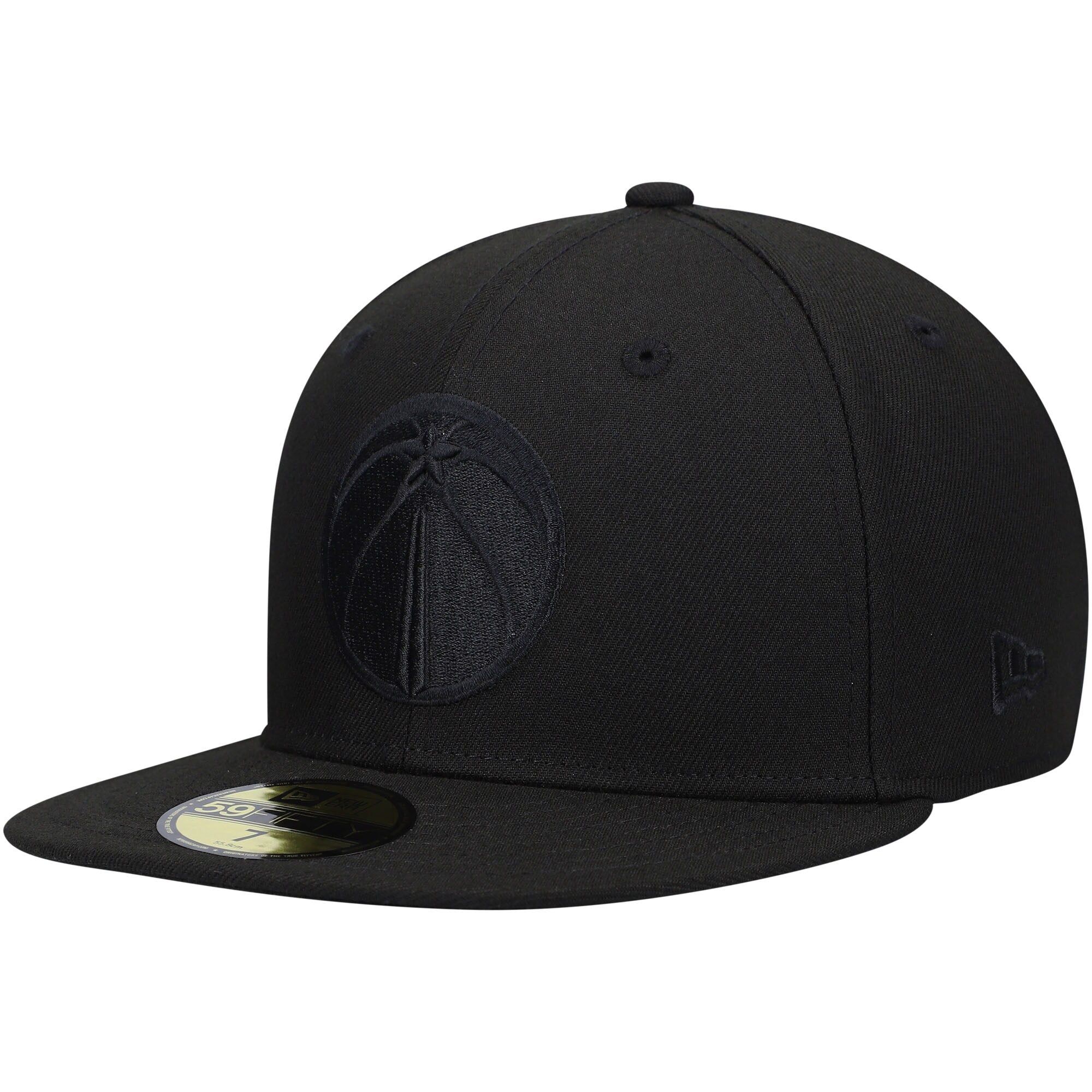 Washington Wizards New Era Black On Black 59FIFTY Fitted Hat