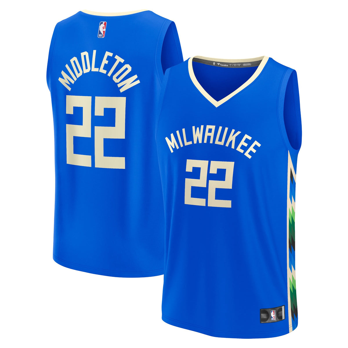 Khris Middleton Milwaukee Bucks Fanatics Branded 2022/23 Fastbreak Jersey - City Edition - Royal