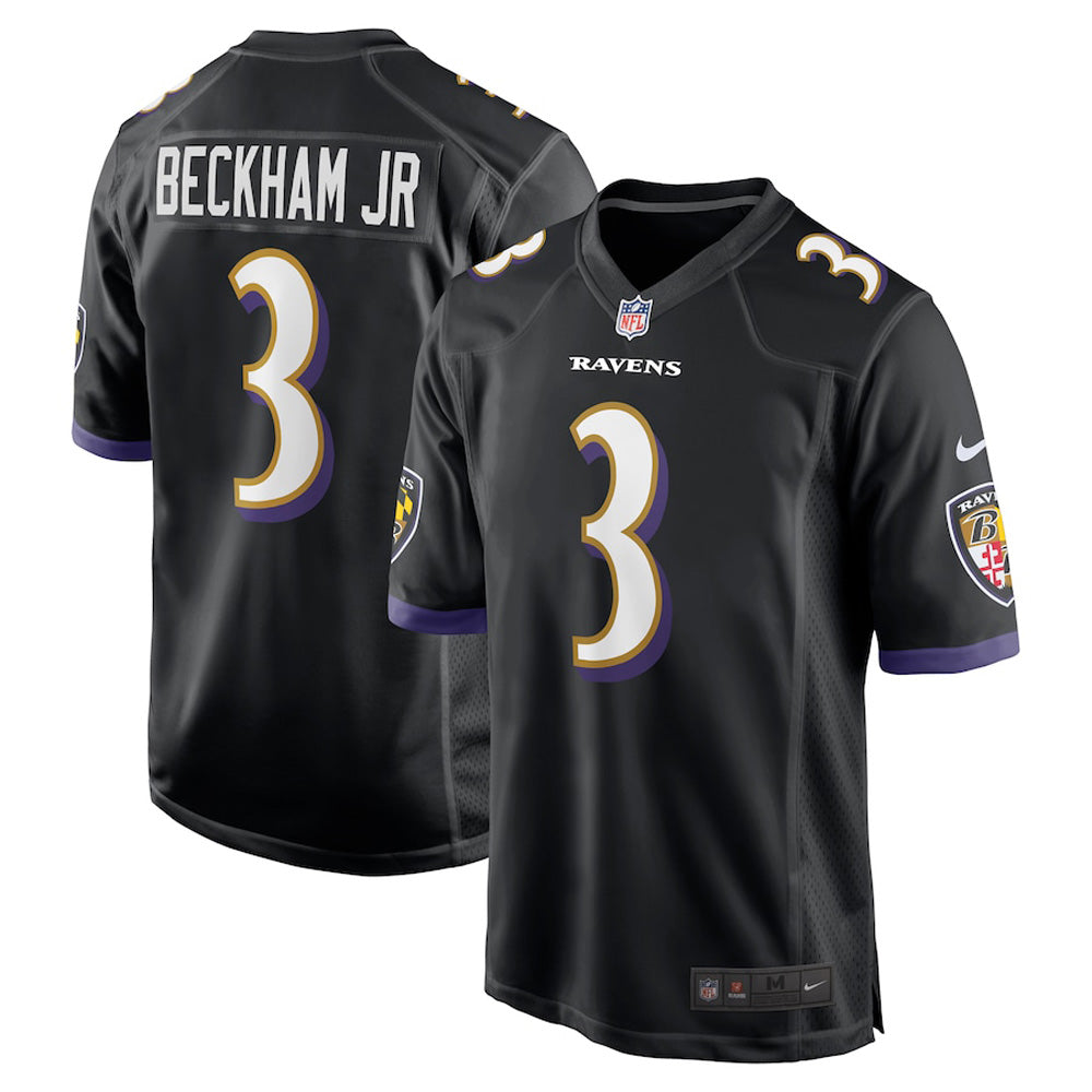 Youth Baltimore Ravens Odell Beckham Jr. Game Jersey   Black