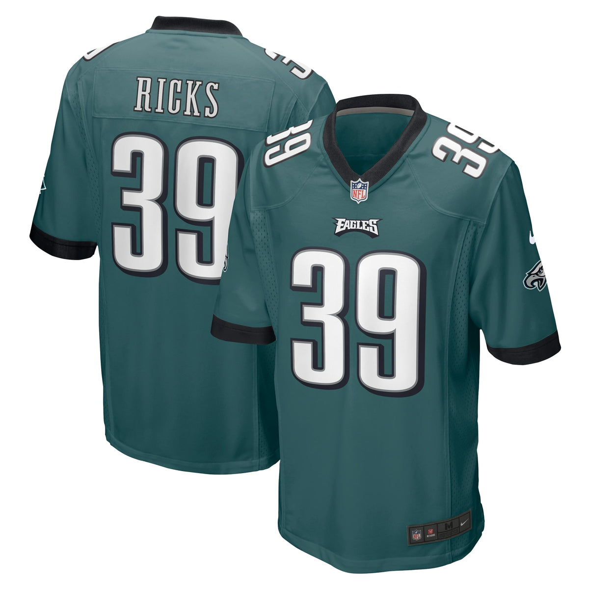 Eli Ricks Philadelphia Eagles Nike Team Game Jersey   Midnight Green