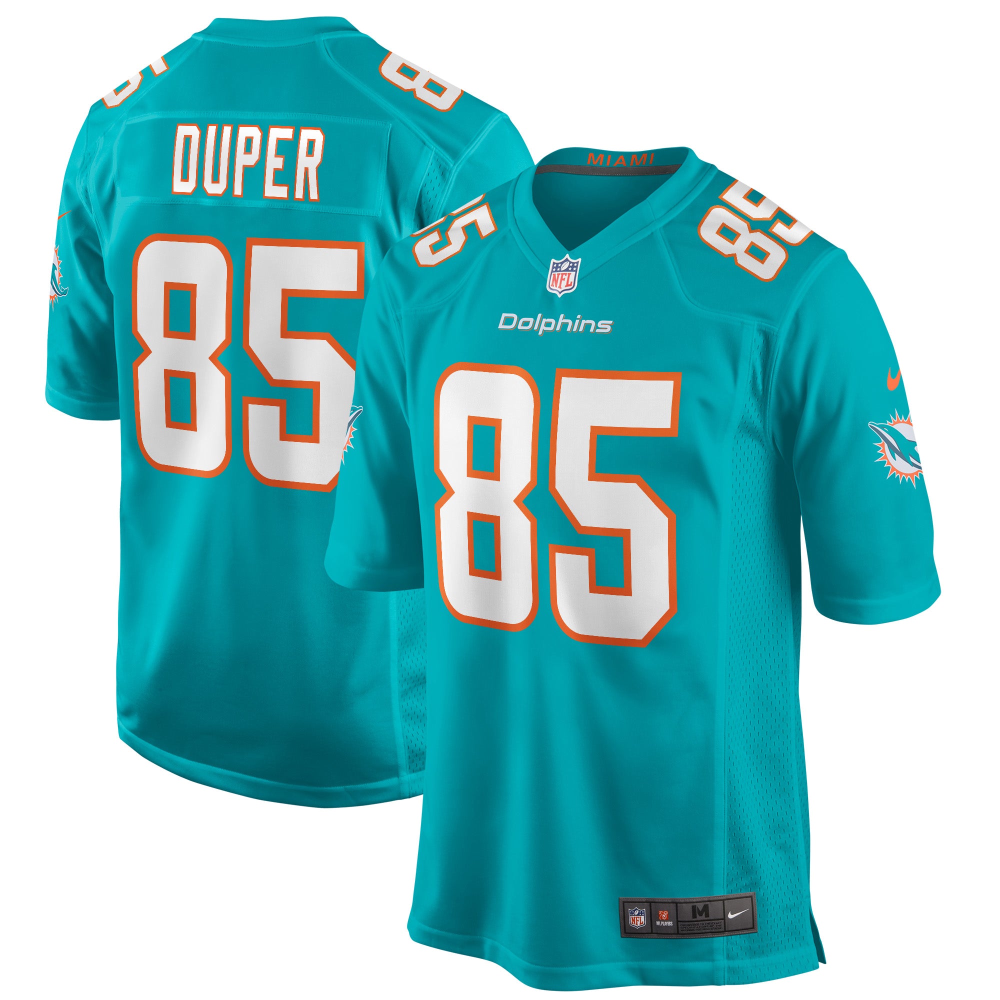 Mark Duper Miami Dolphins Nike Game Retired Player Jersey   Aqua
