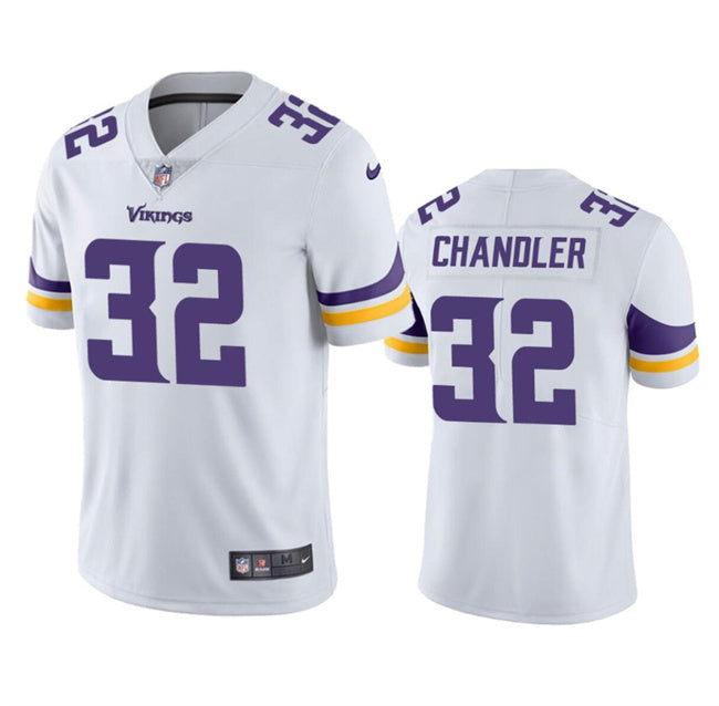 Men s Minnesota Vikings  Ty Chandler White 2023 Vapor Untouchable Limited Stitched Jerseys