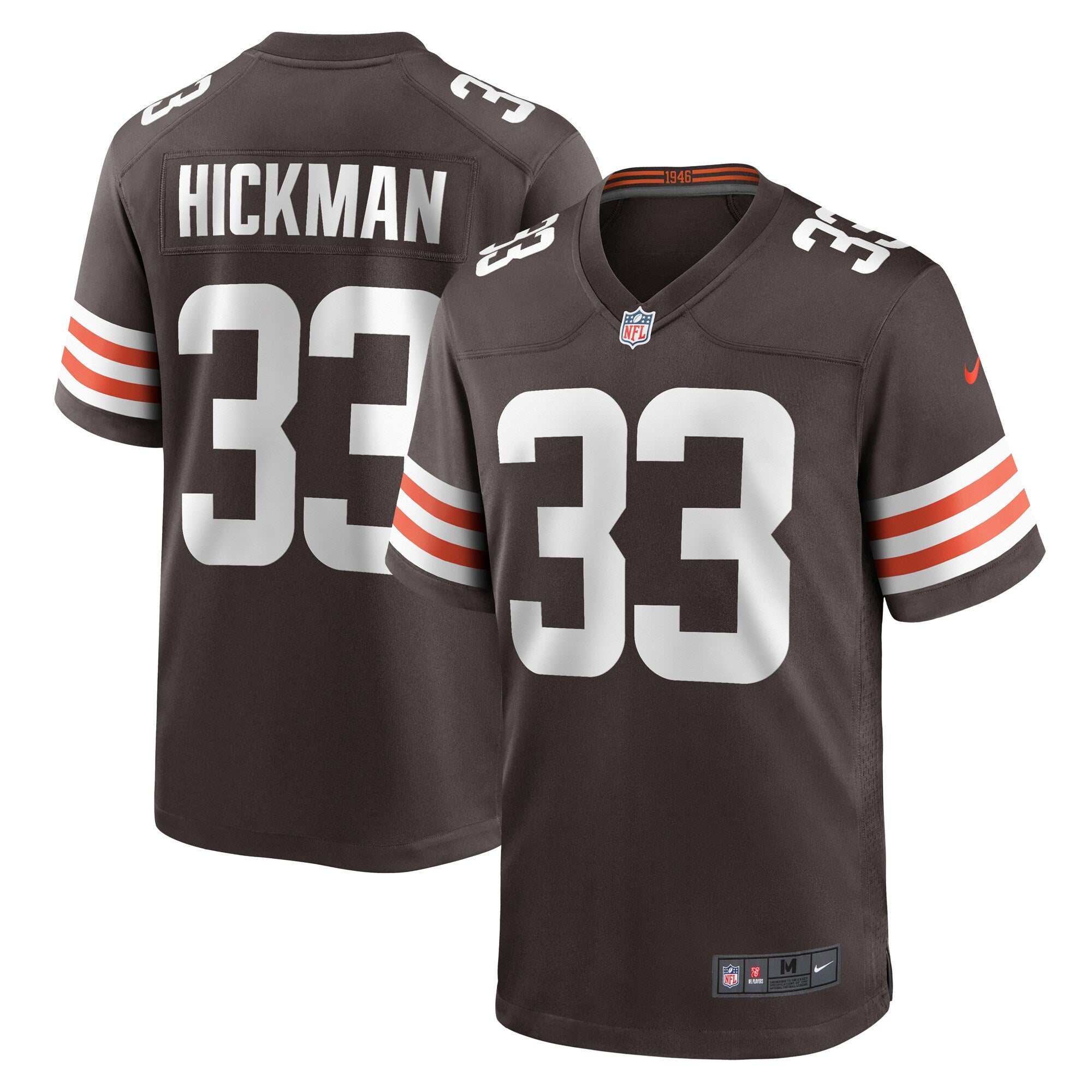 Ronnie Hickman Cleveland Browns Nike Team Game Jersey    Brown
