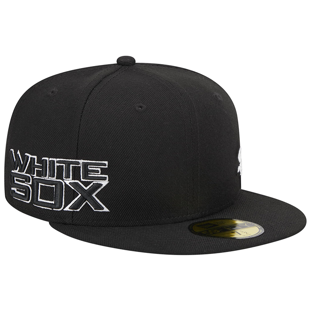 Chicago White Sox New Era Jersey 59FIFTY Fitted Hat - Black