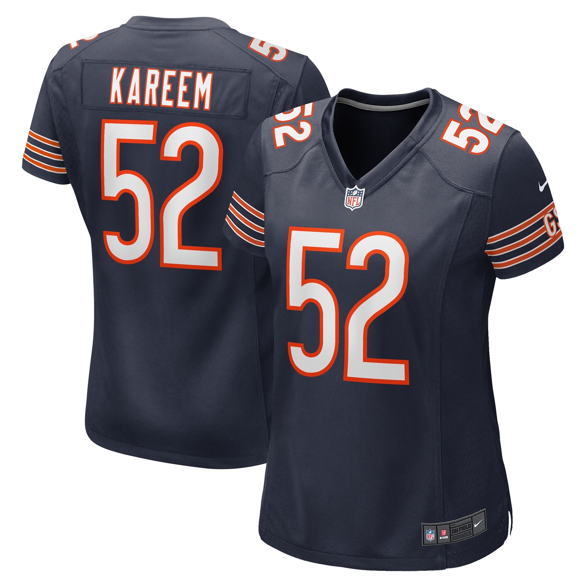 Khalid Kareem Chicago Bears Nike Women s Team Game Jersey    Navy