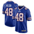 Men s Nike Joel Wilson Royal Buffalo Bills Team Game Jersey