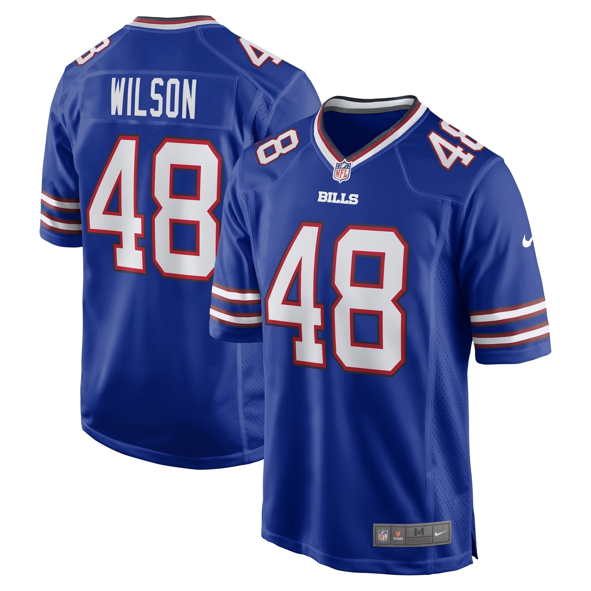 Men s Nike Joel Wilson Royal Buffalo Bills Team Game Jersey