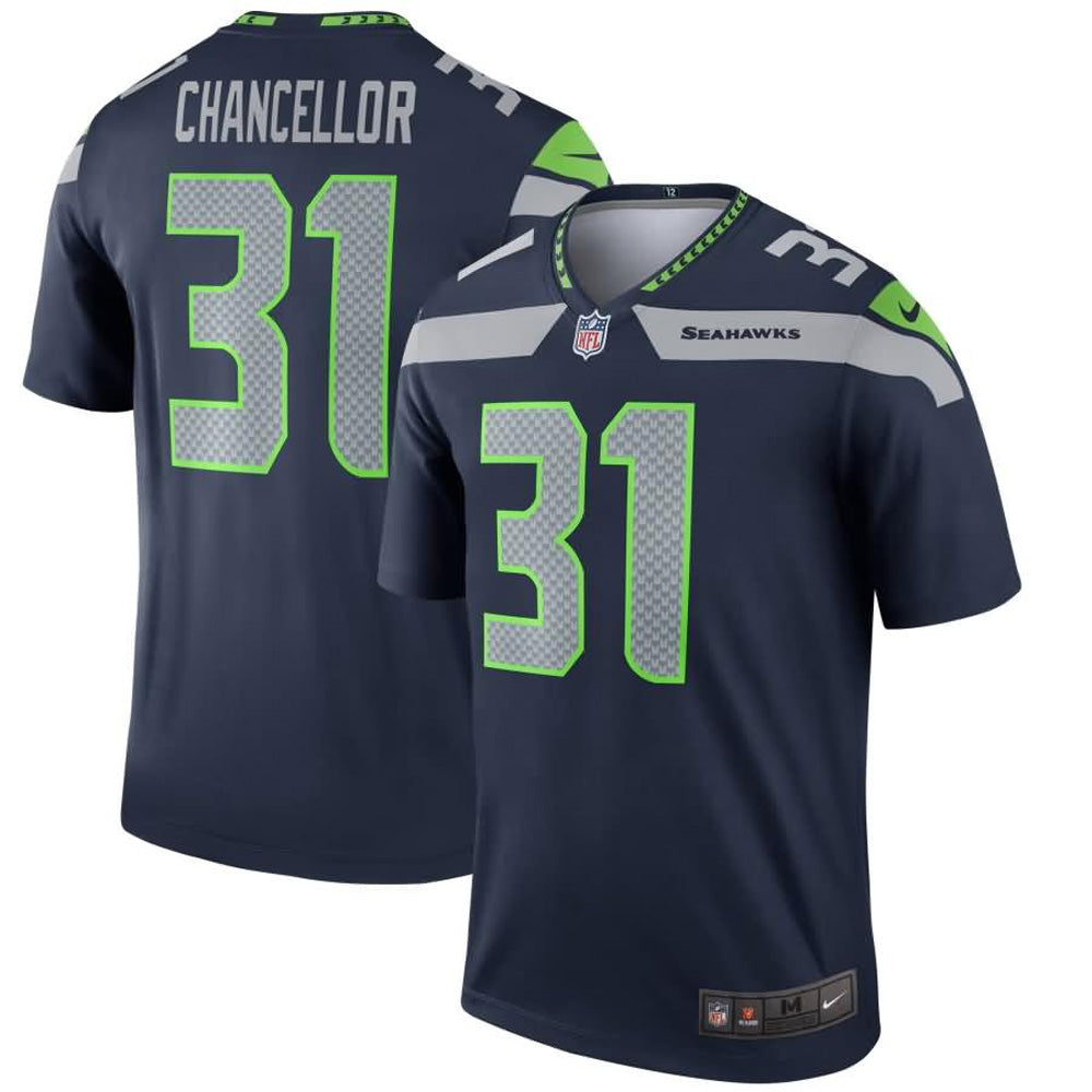Men s Seattle Seahawks Kam Chancellor Legend Jersey Navy