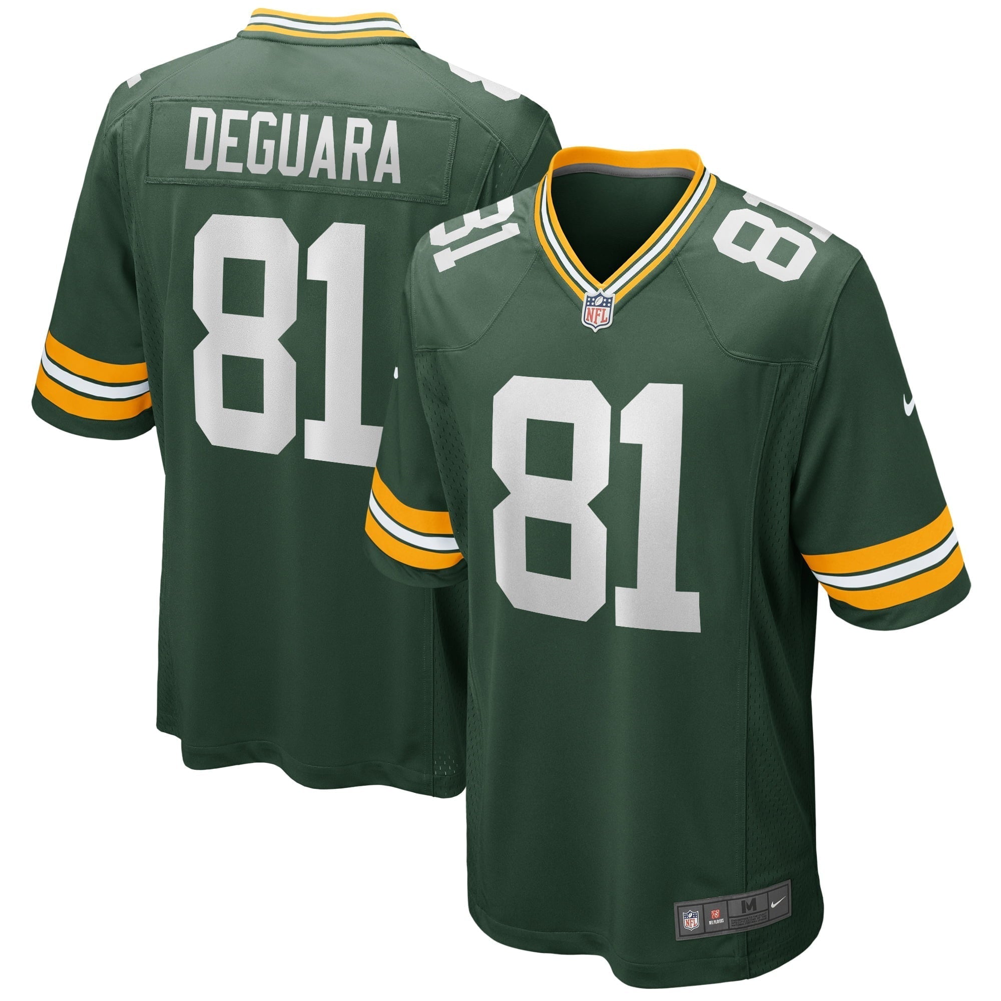 Men s Nike Josiah Deguara Green Green Bay Packers Player Game Jersey