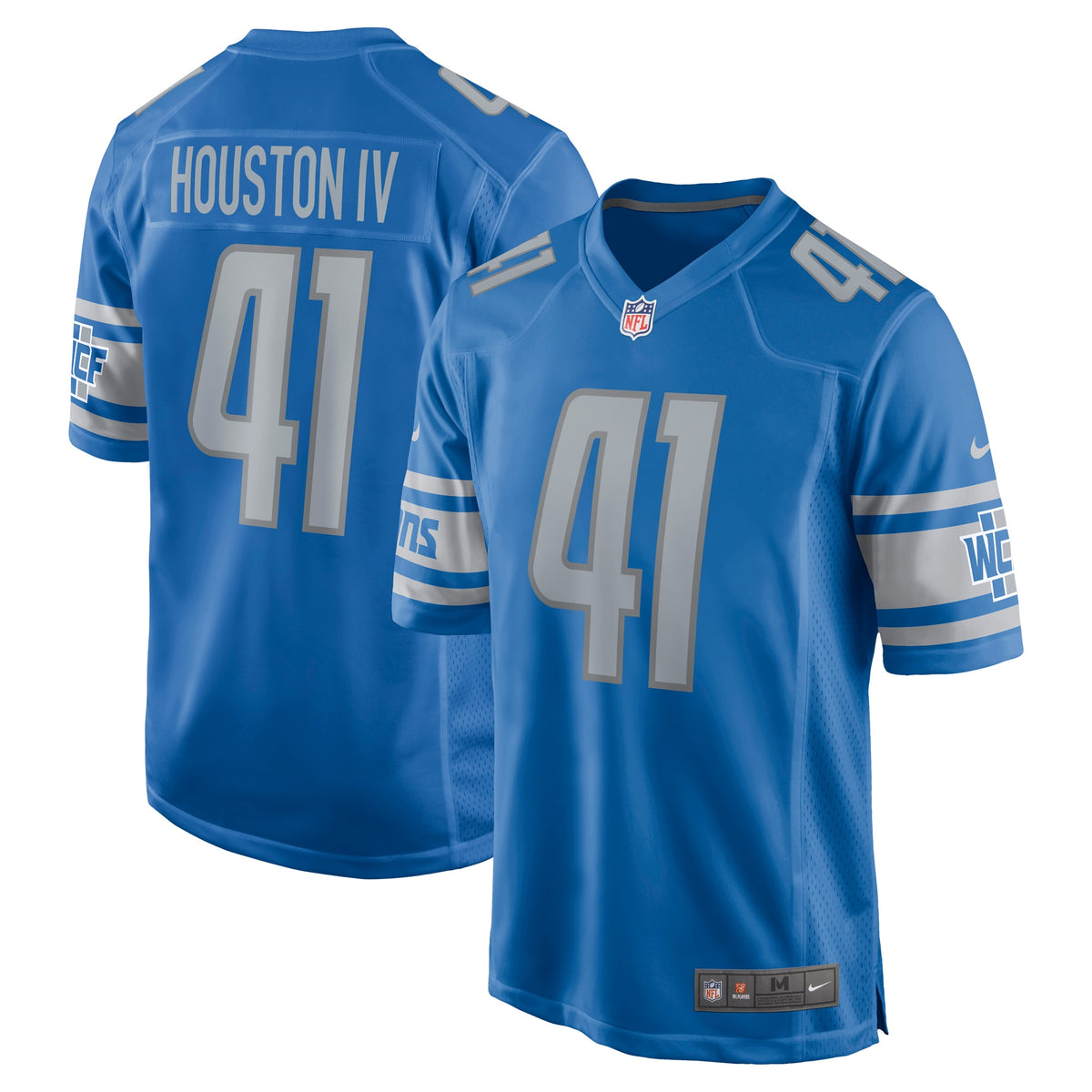 James Houston Detroit Lions Nike Game Jersey   Blue