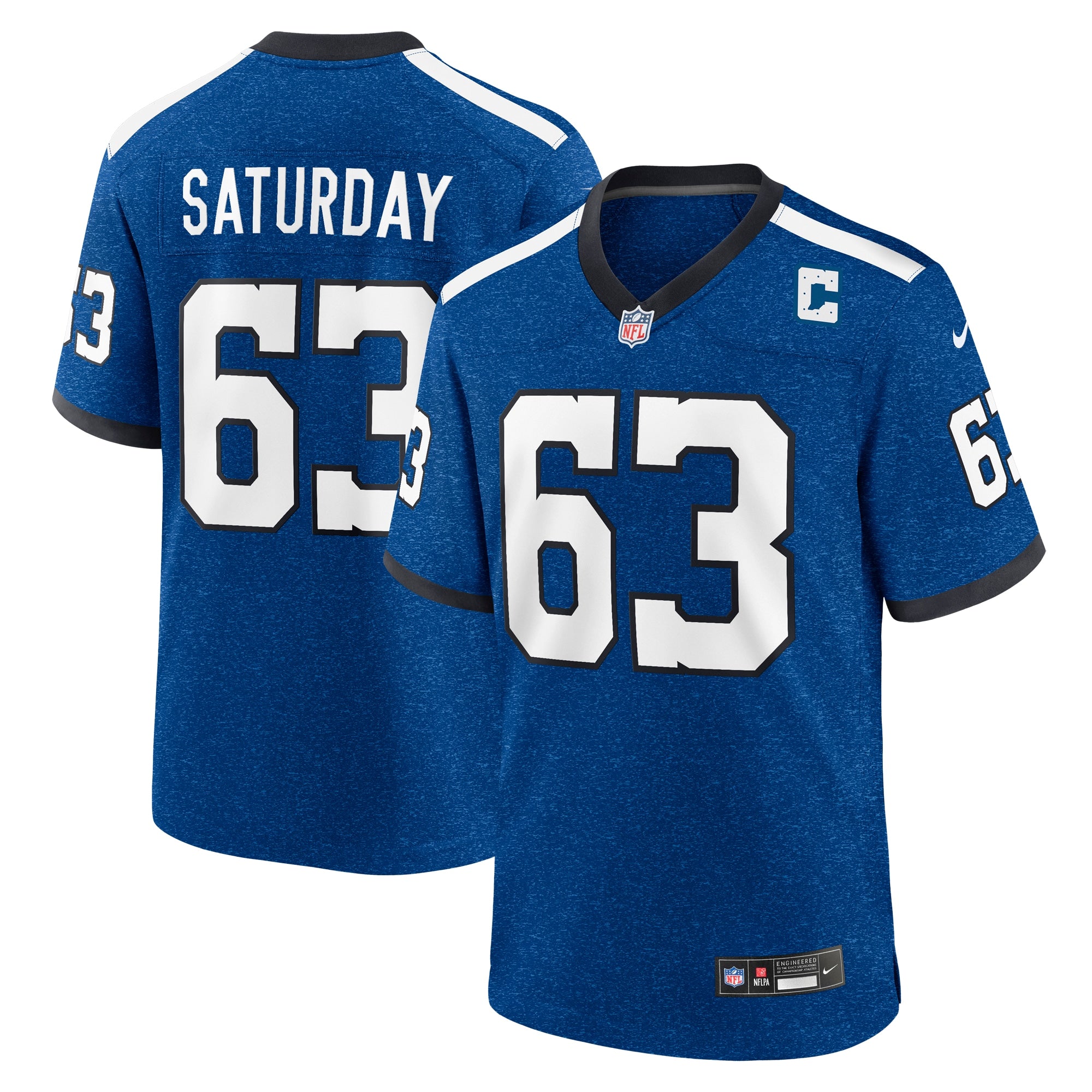 Jeff Saturday Indianapolis Colts Nike Indiana Nights Alternate Game Jersey   Royal