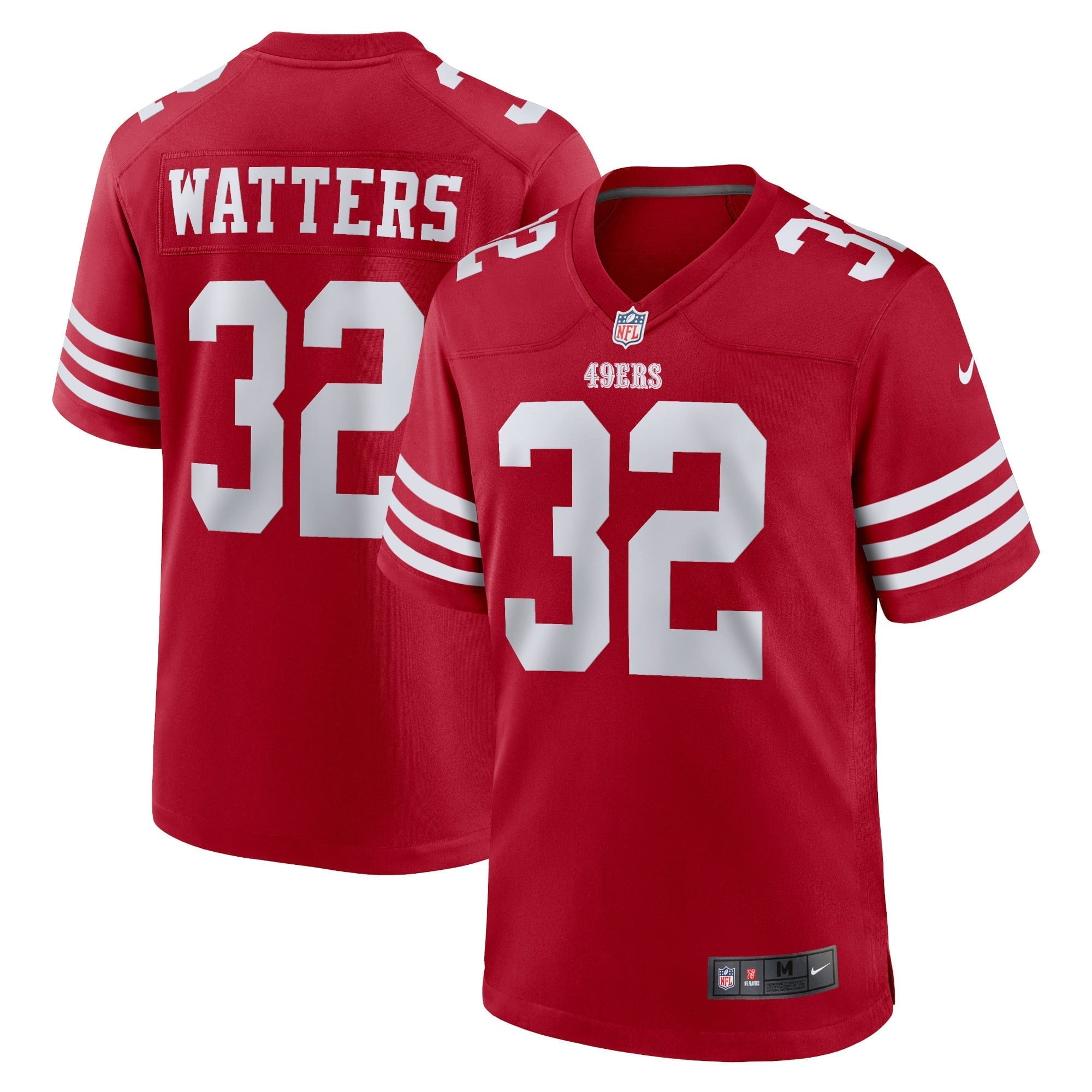 Men s Nike Ricky Watters Scarlet San Francisco 49ers Retired Player Game Jersey