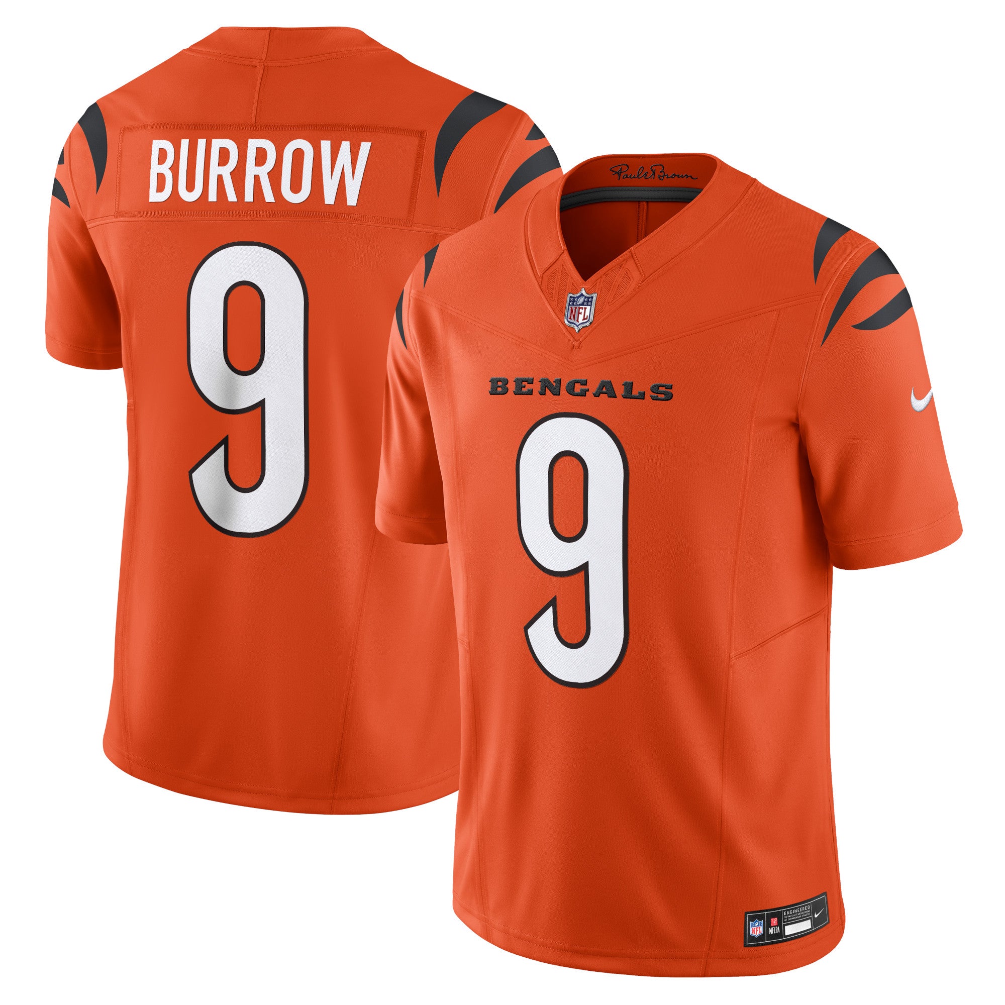 Joe Burrow Cincinnati Bengals Nike Vapor F.U.S.E. Limited Jersey   Orange