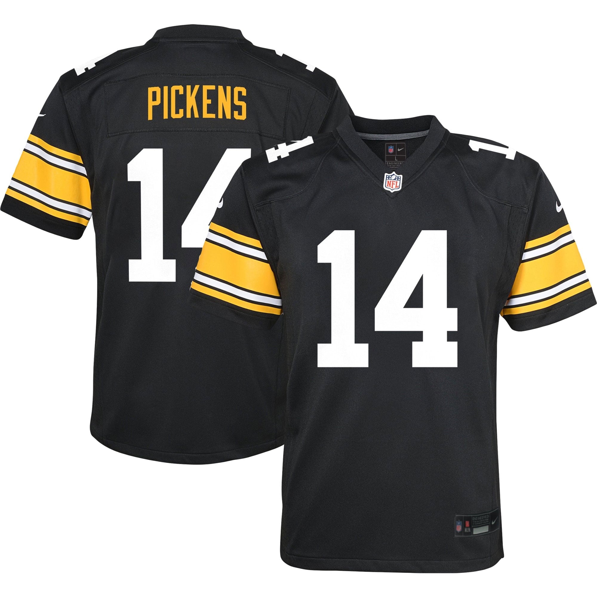 Youth Nike George Pickens Black Pittsburgh Steelers Game Jersey