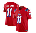 Men s New England Patriots Julian Edelman Red 2023 F.U.S.E. Vapor Limited Stitched Jersey