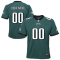 Philadelphia Eagles Nike Youth Team Custom Game Jersey   Midnight Green