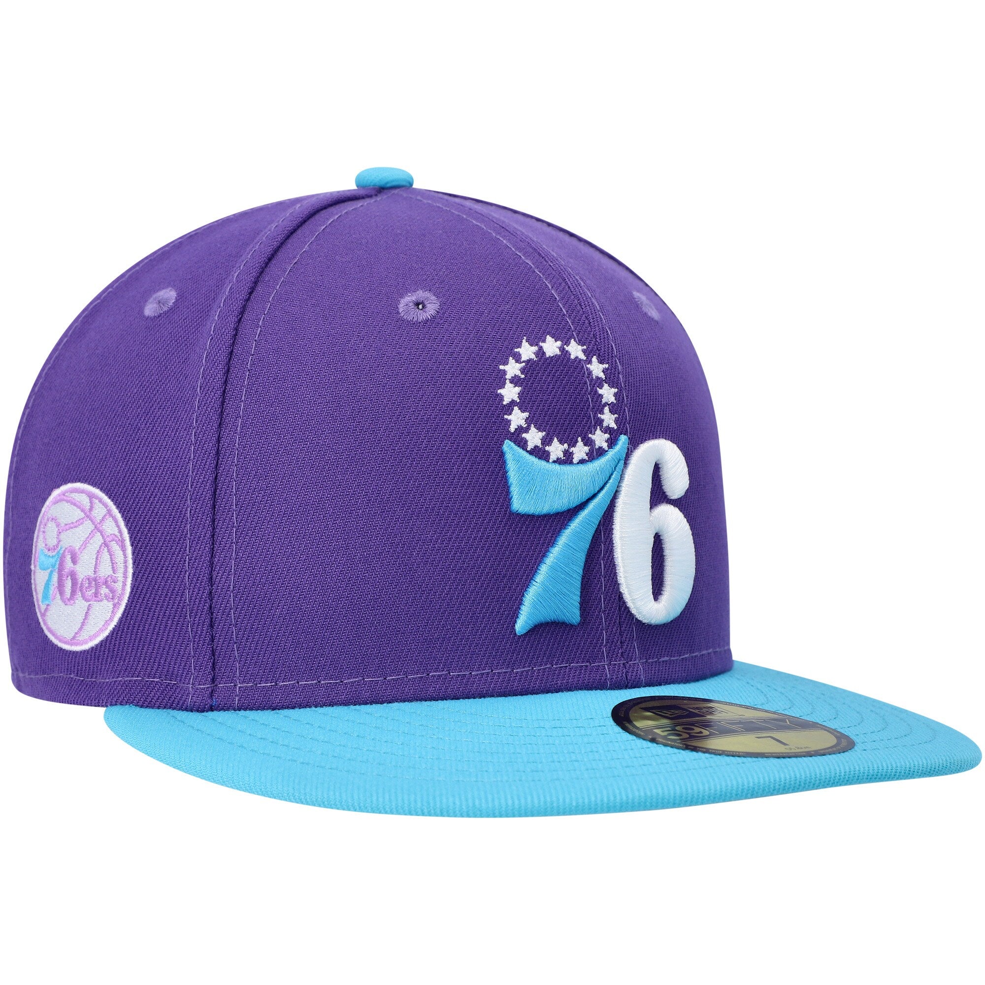 Philadelphia 76ers New Era Vice 59FIFTY Fitted Hat - Purple