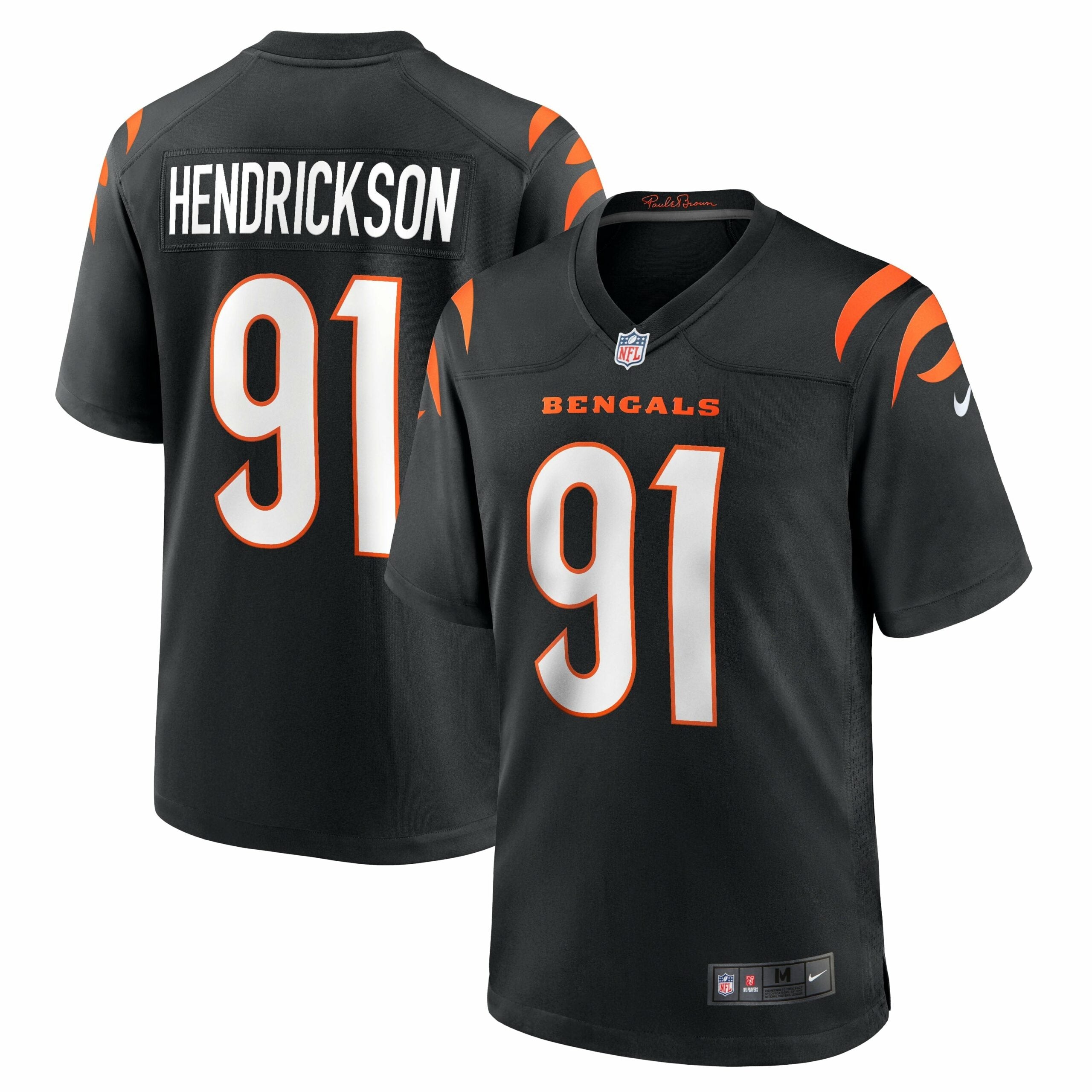 Men s Nike Trey Hendrickson Black Cincinnati Bengals Game Jersey