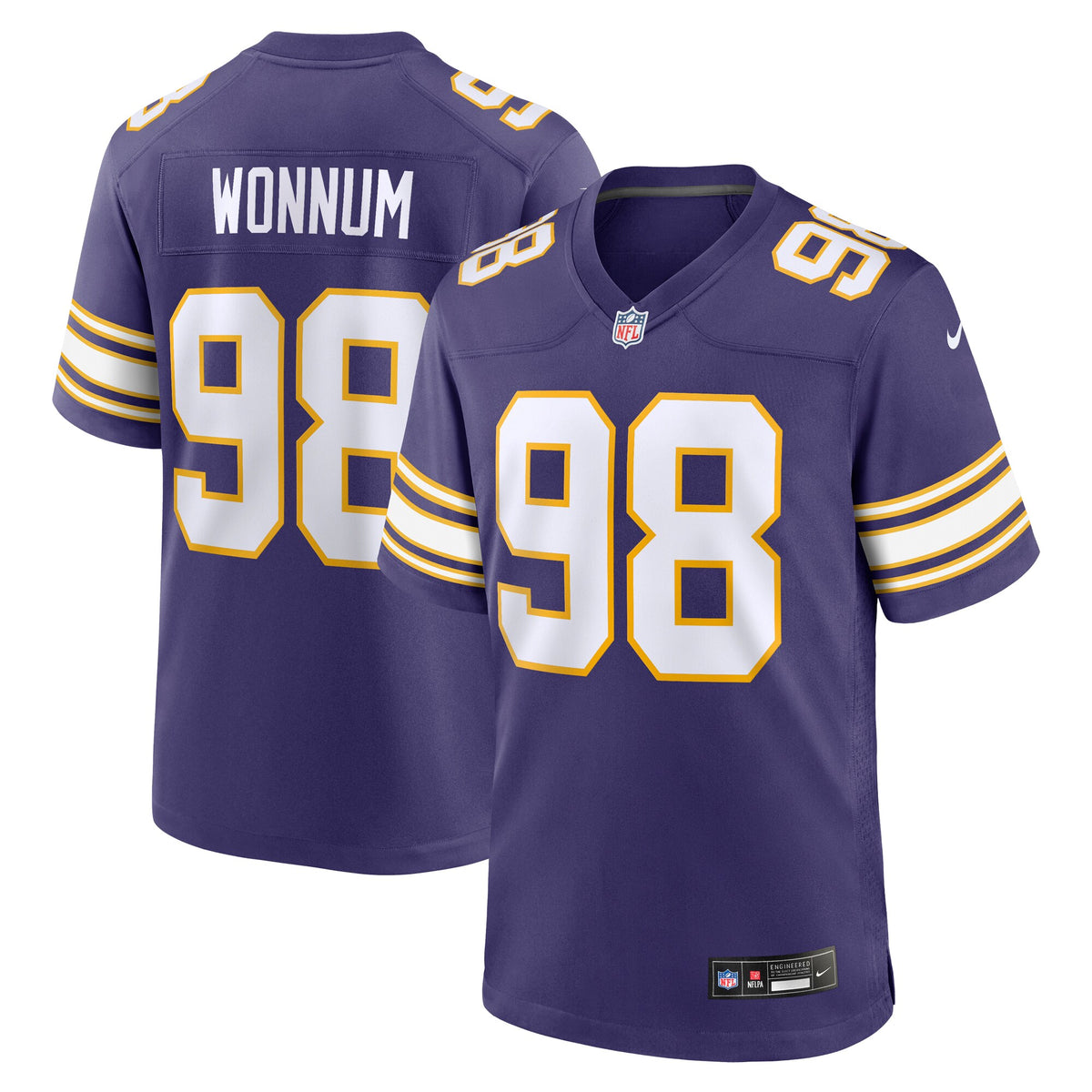 D.J. Wonnum Minnesota Vikings Nike Classic Player Game Jersey   Purple
