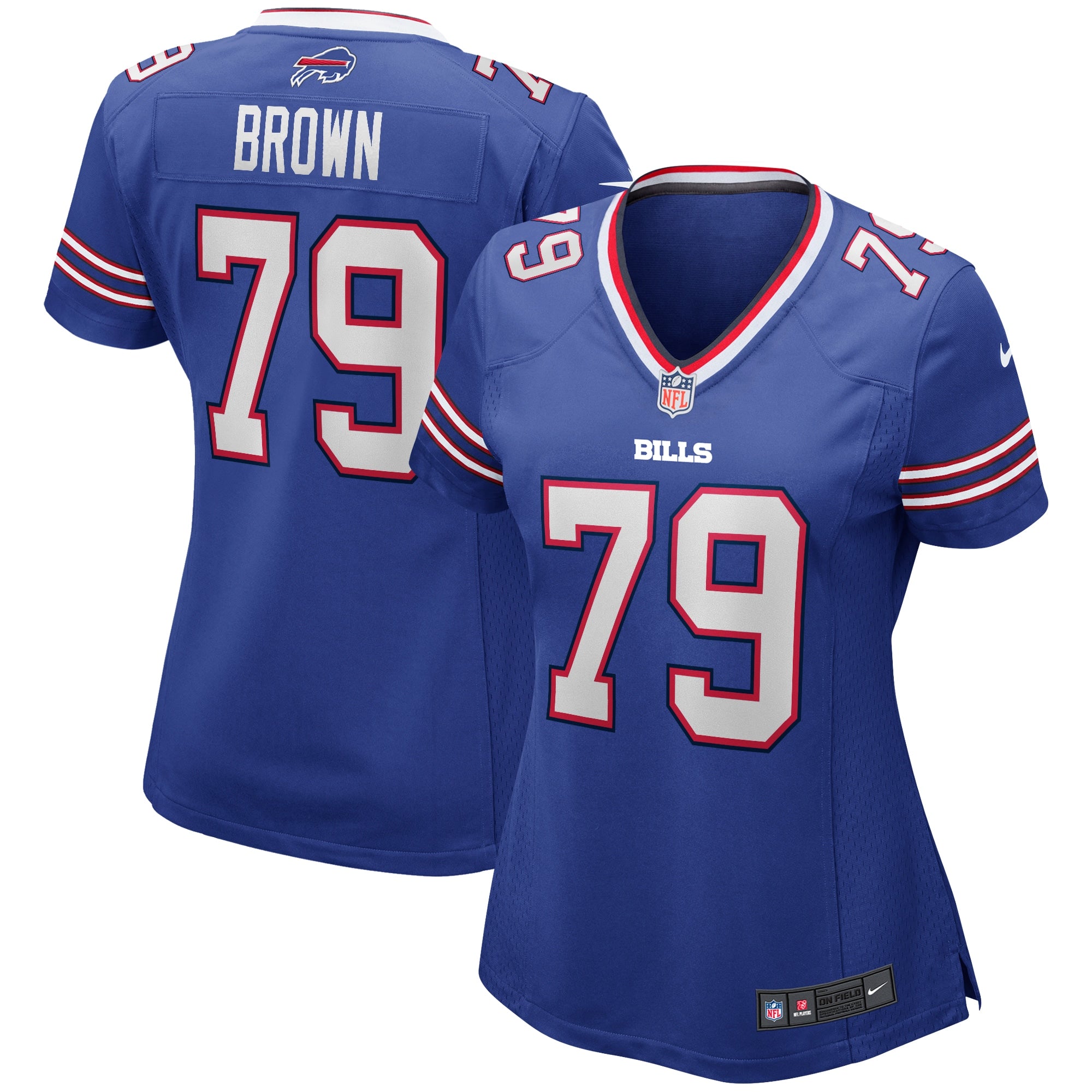 Ruben Brown Buffalo Bills Nike Women s Game Retired Player Jersey   Royal