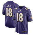 Youth Baltimore Ravens Roquan Smith Game Jersey   Purple