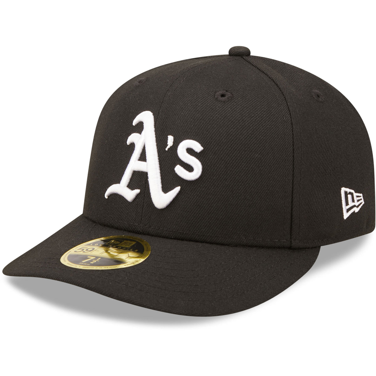 Oakland Athletics New Era Black & White Low Profile 59FIFTY Fitted Hat