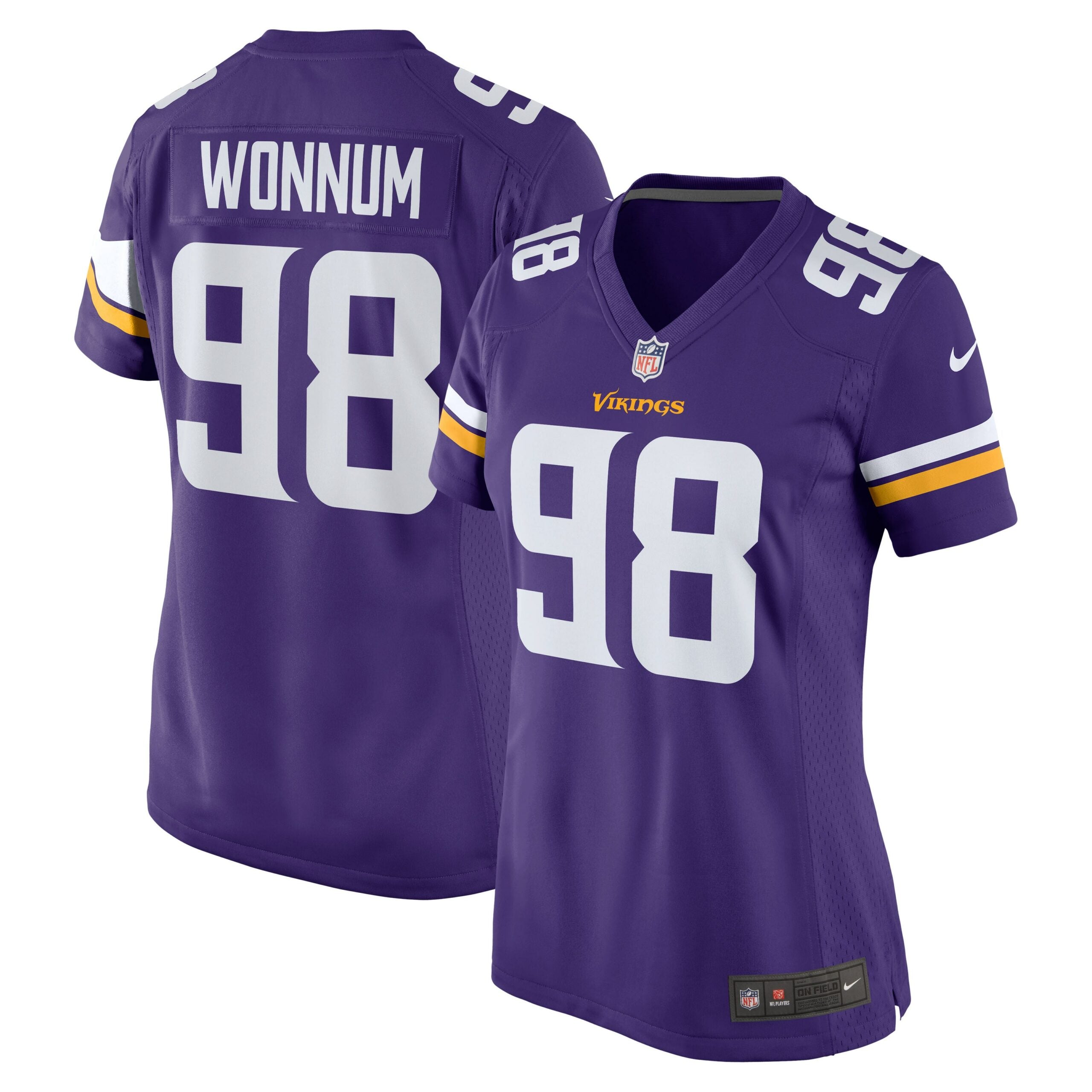 D.J. Wonnum Minnesota Vikings Nike Women s Team Game Jersey   Purple