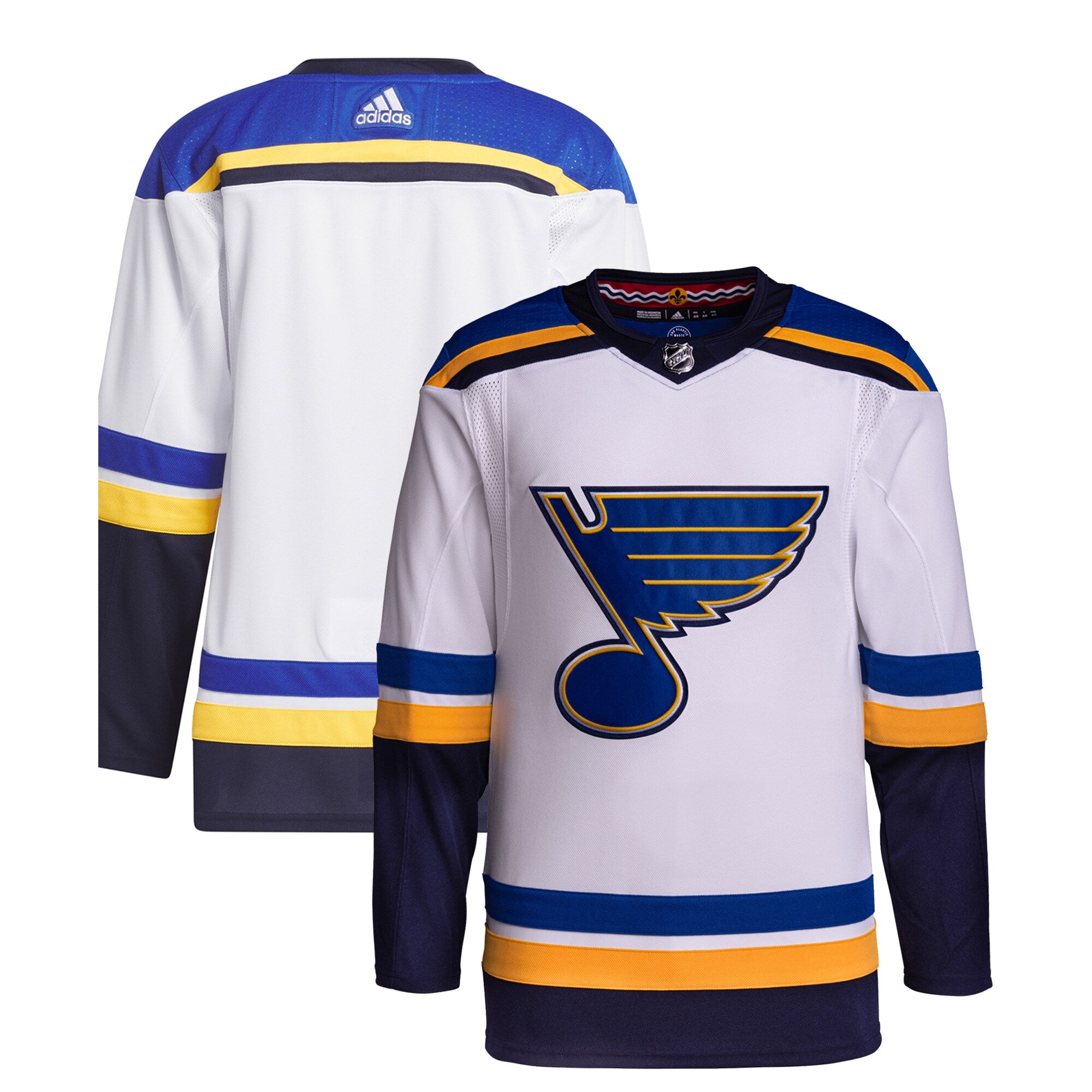 St. Louis Blues adidas Away Primegreen Authentic Pro Jersey White
