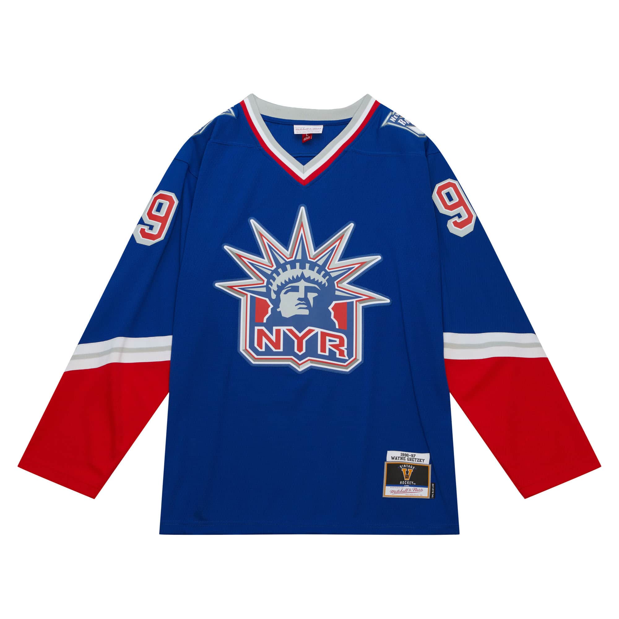 Blue Line Wayne Gretzky New York Rangers 1996 Jersey