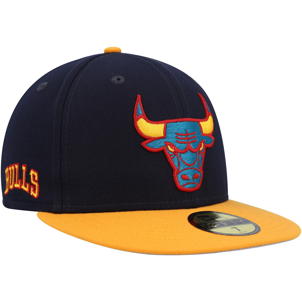Chicago Bulls New Era Midnight 59FIFTY Fitted Hat - Navy/Gold