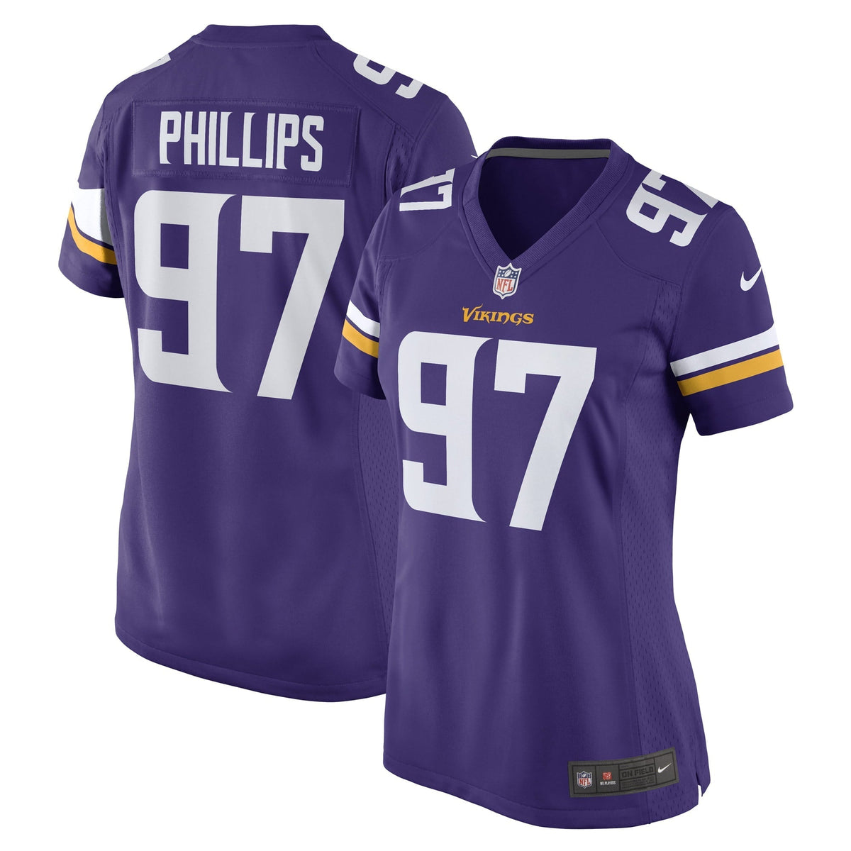 Women s Nike Harrison Phillips Purple Minnesota Vikings Game Player Jersey