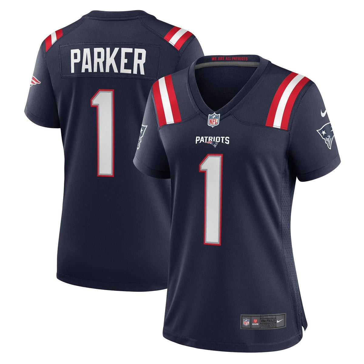 Women s Nike DeVante Parker Navy New England Patriots Game Jersey