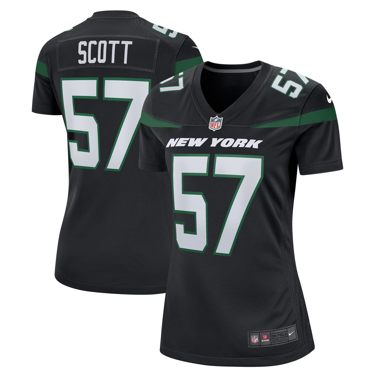 Bart Scott New York Jets Nike Women s Retired Player Jersey   Black