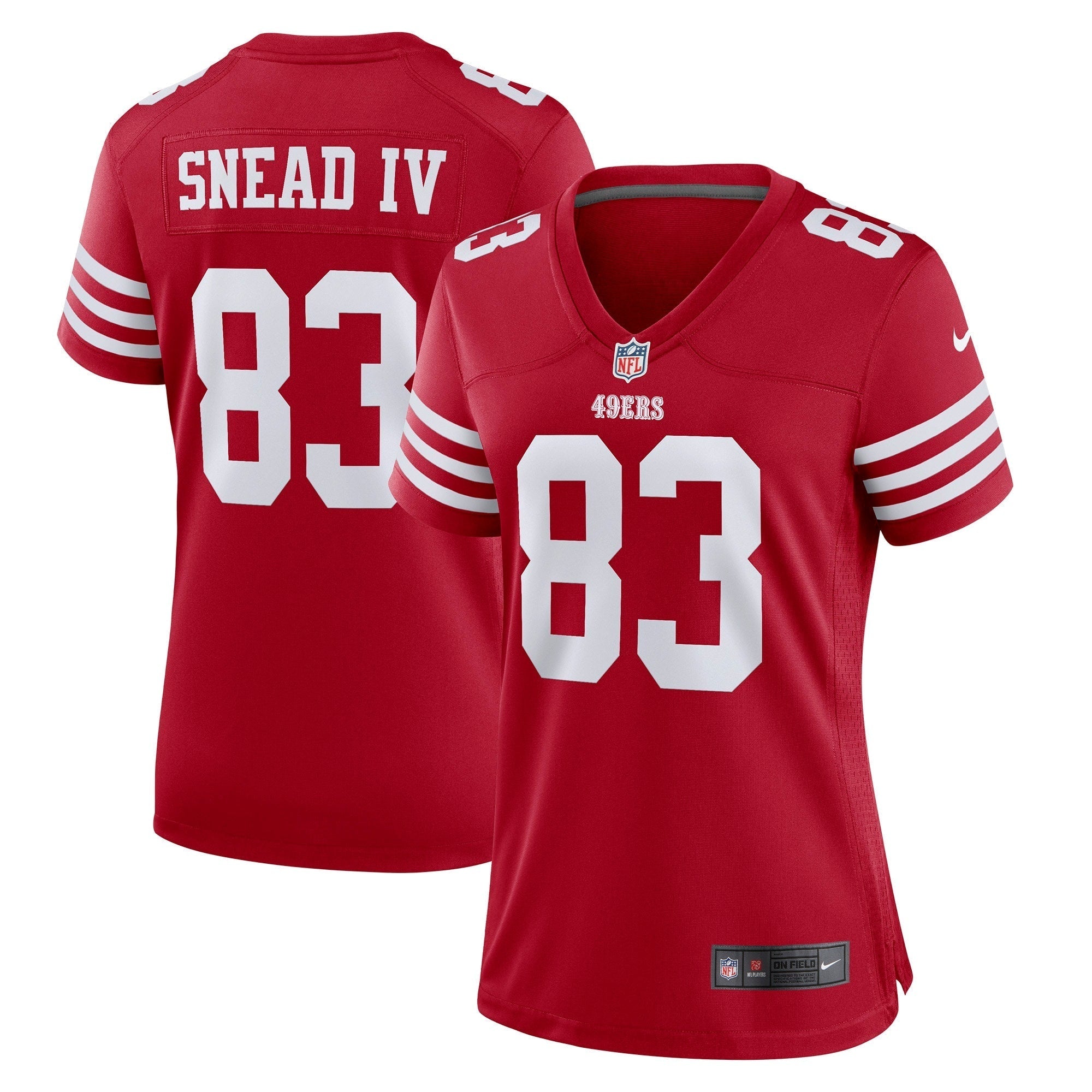 Women s Nike Willie Snead IV Scarlet San Francisco 49ers Game Player Jersey