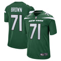 Men s Nike Duane Brown Gotham Green New York Jets Game Player Jersey