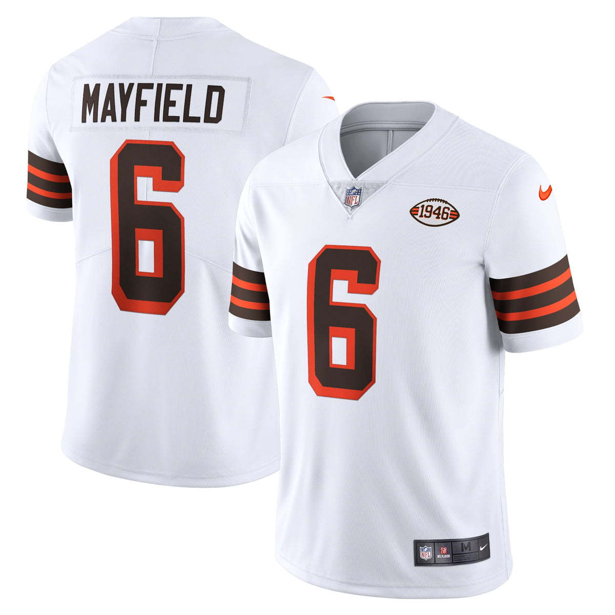 Baker Mayfield Cleveland Browns Nike 1946 Collection Alternate Vapor Limited Jersey   White