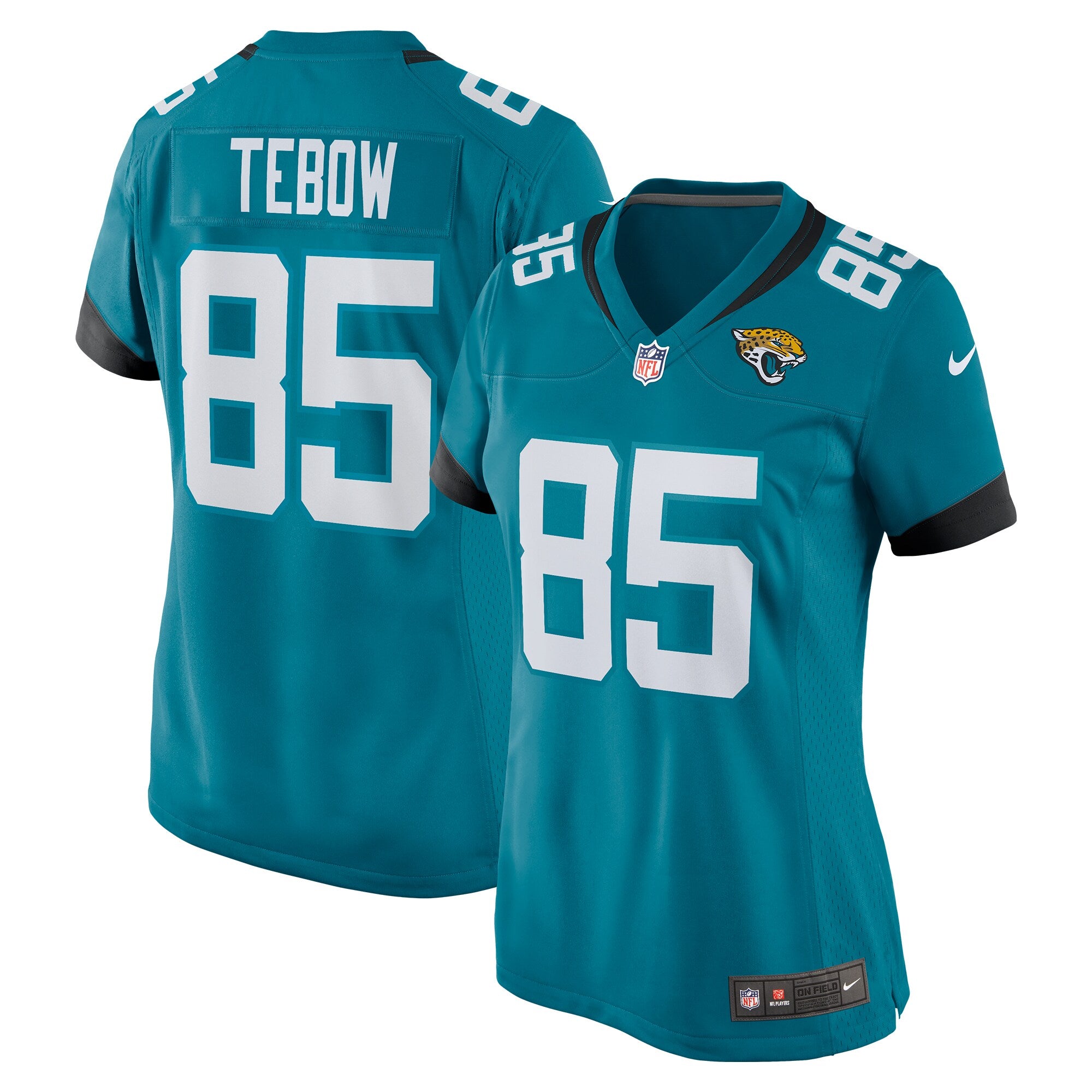 Tim Tebow Jacksonville Jaguars Nike Women s Game Player Jersey   Teal