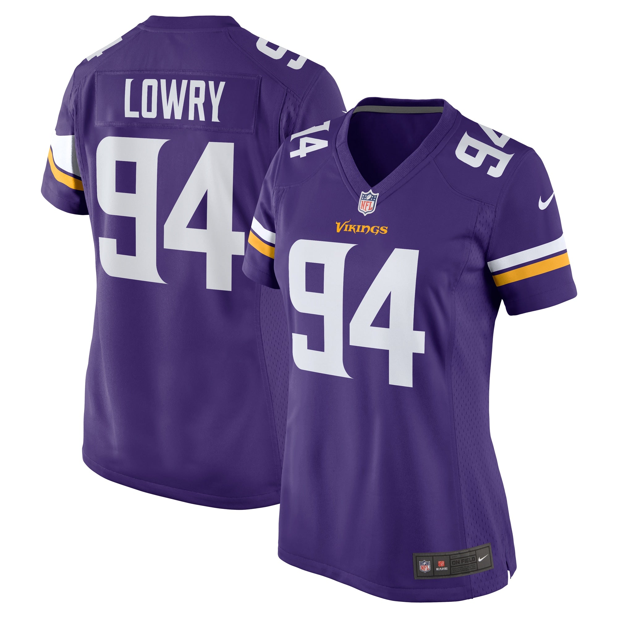 Dean Lowry Minnesota Vikings Nike Women s Game Player Jersey   Purple