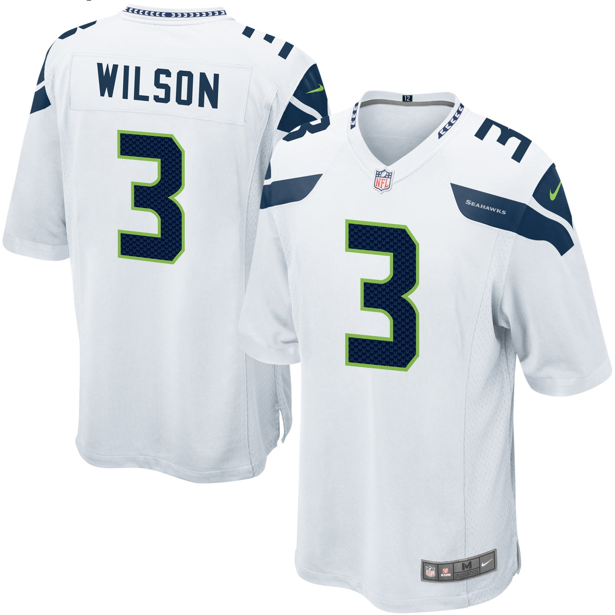 Russell Wilson Seattle Seahawks Nike Game Jersey White