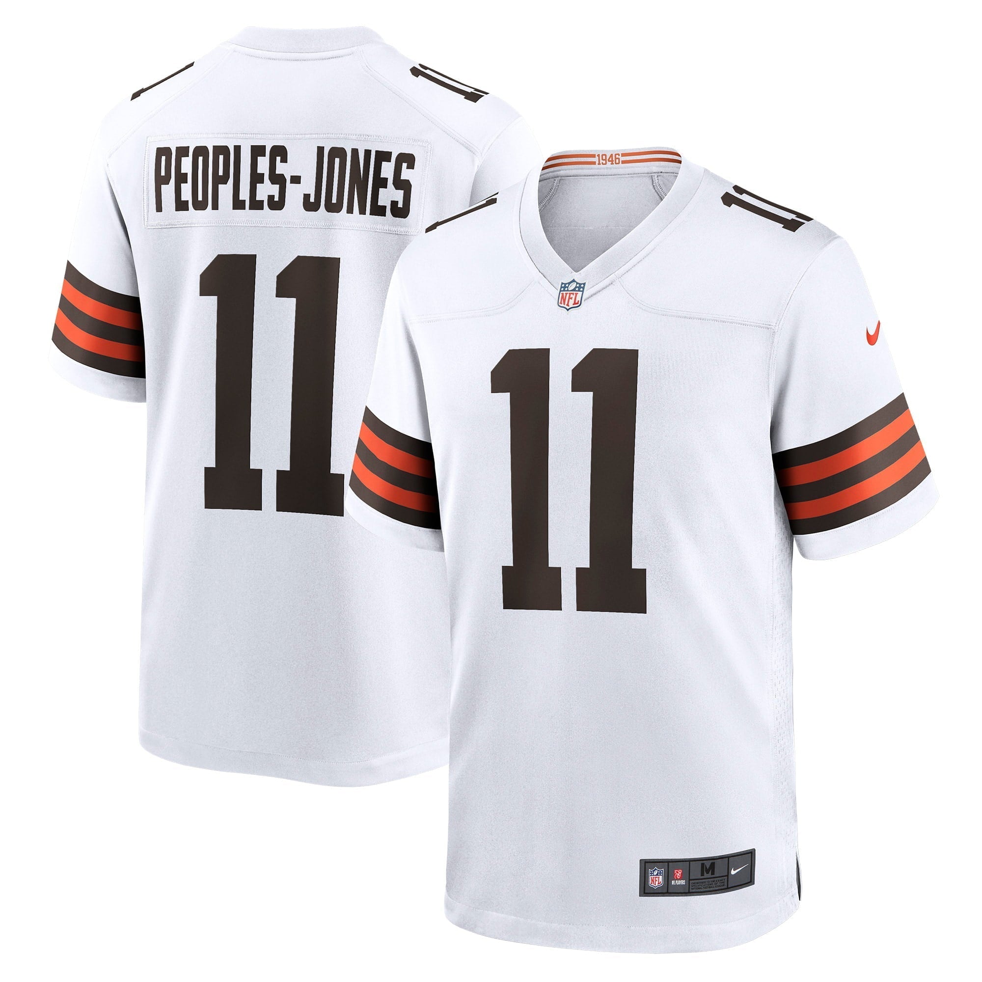Men s Nike Donovan Peoples-Jones White Cleveland Browns Game Jersey