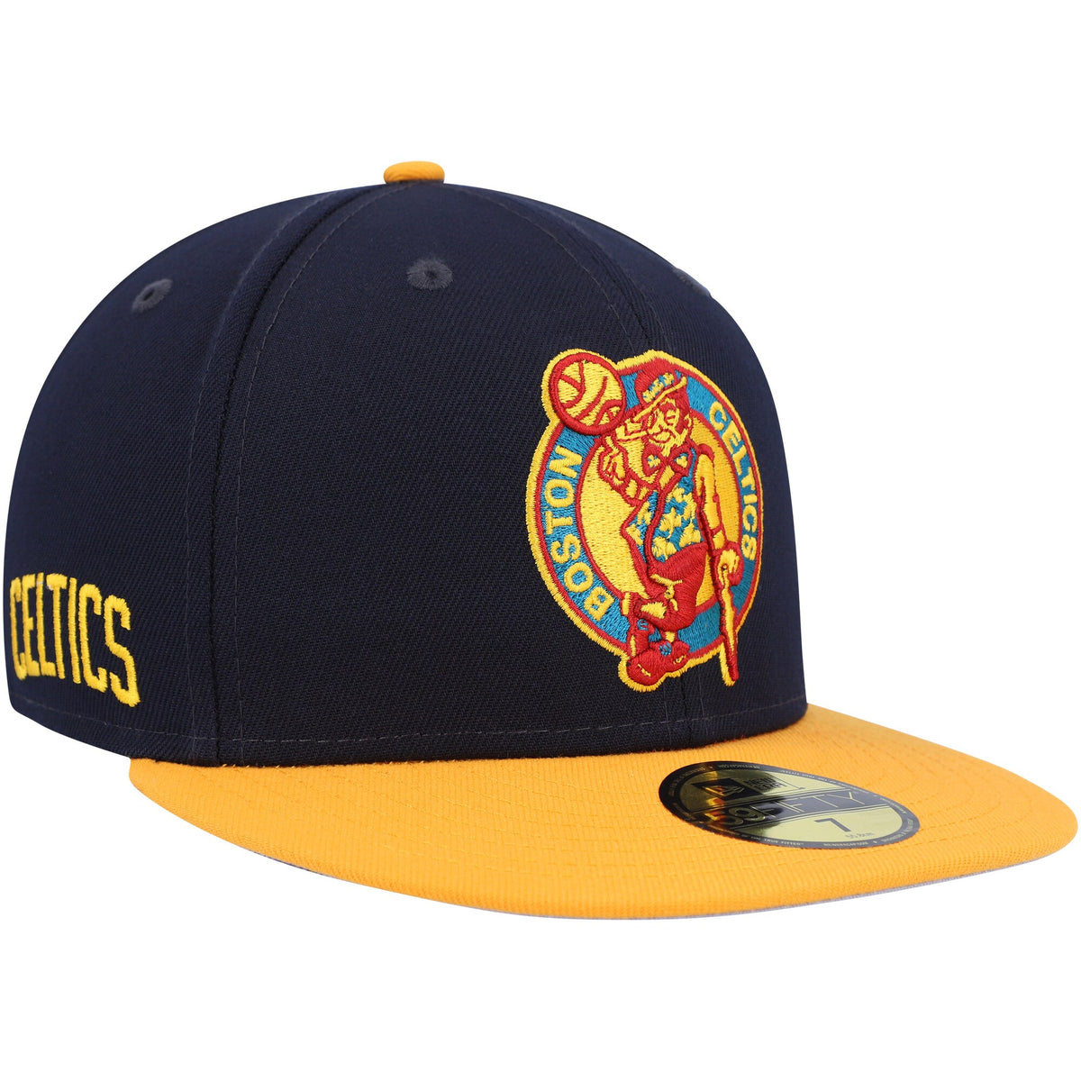 Boston Celtics New Era Midnight 59FIFTY Fitted Hat - Navy/Gold