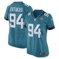 Folorunso Fatukasi Jacksonville Jaguars Nike Women s Game Player Jersey   Teal
