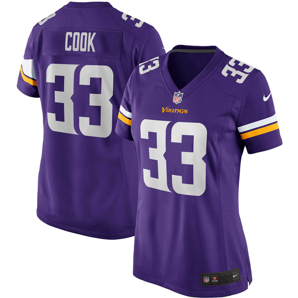 Women s Minnesota Vikings Dalvin Cook Player Game Jersey Purple